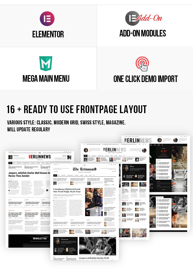 Erlinews – Modern and Classical Newspaper Theme - 2