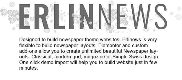 Erlinews – Modern and Classical Newspaper Theme - 1