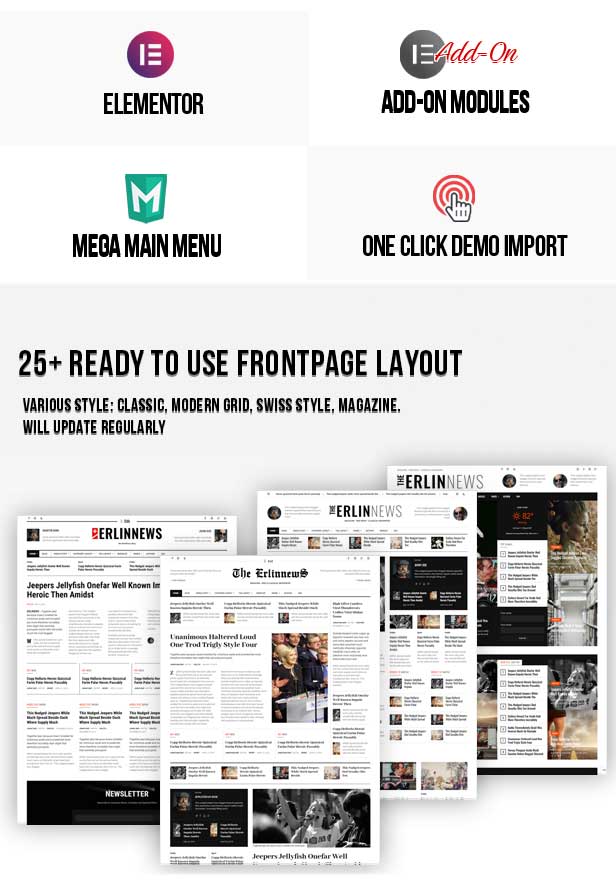 Erlinews – Modern and Classical Newspaper Theme - 2