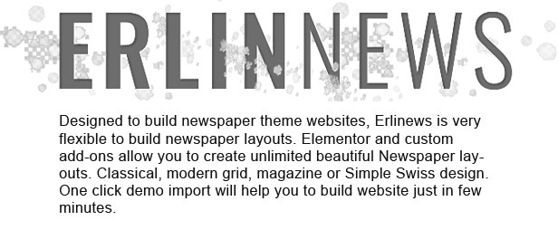 Erlinews – Modern and Classical Newspaper Theme - 1